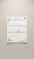 Modern Classroom Lesson Plan Printable Weekly Grid