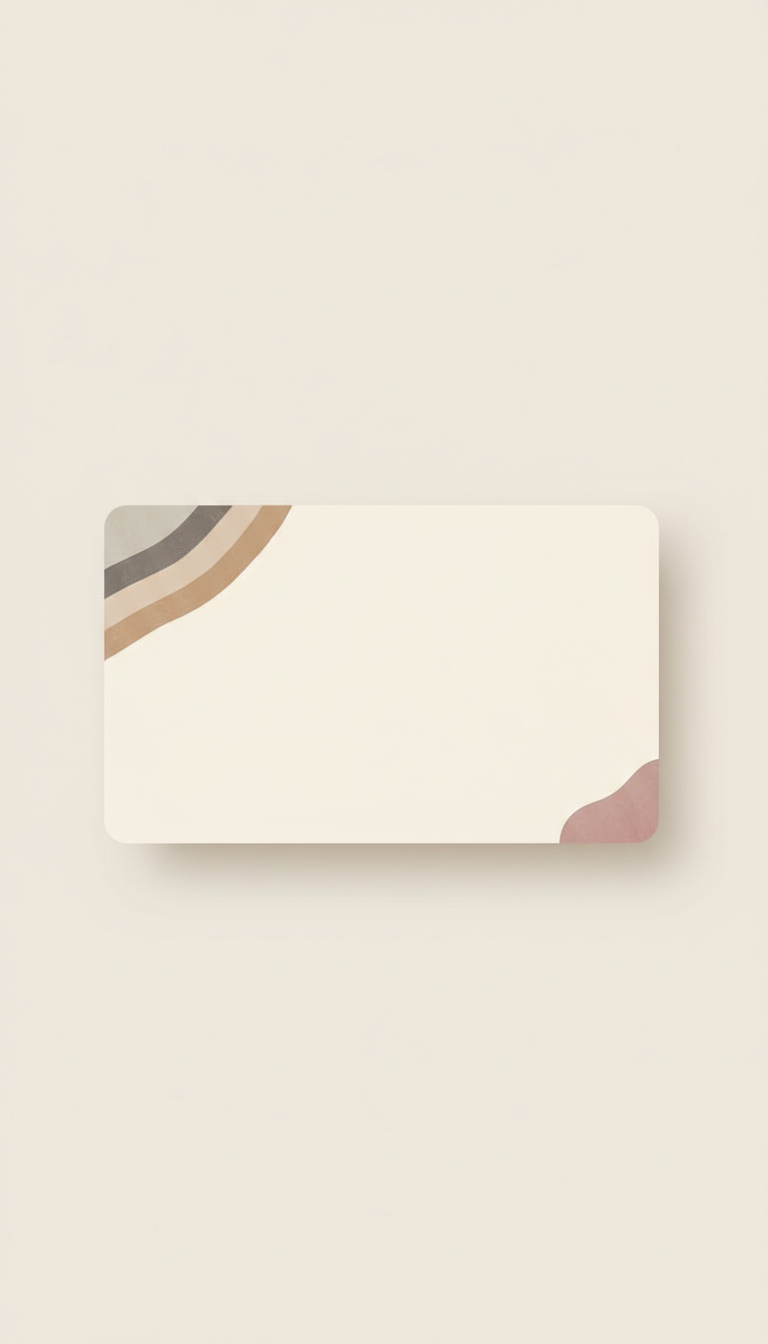 Editable Business Card Template Linen Texture